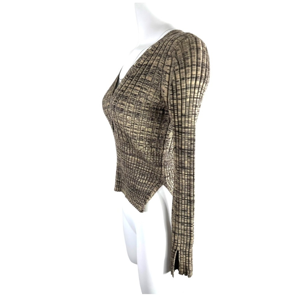 House Of Harlow 1960 Coffee Sweater Ribbed Sweater SZ S - Picture 5 of 5